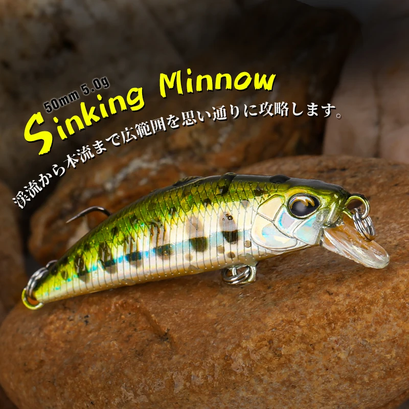 Fishing Equipment For Trout - TSURINOYA Sinking Minnow Mini Hard Lure