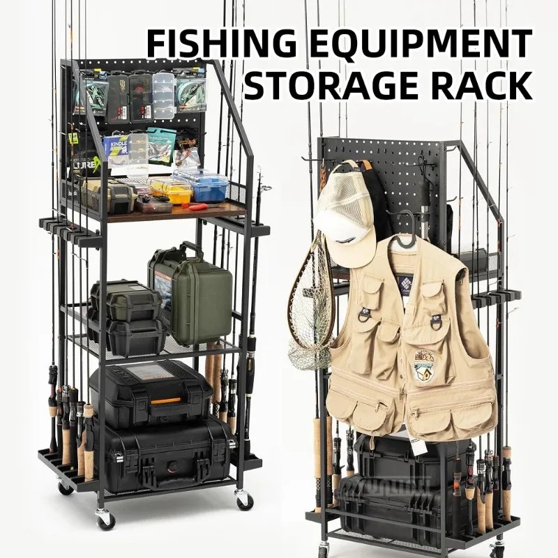 Fishing Equipment Rod - Fishing Gear Storage Shelf, Fishing Rod