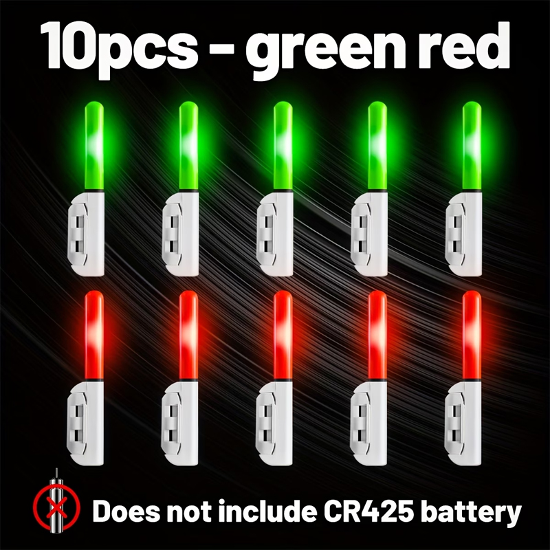 Bite Alarm Fishing - 10pcs Rod Tip Light, Smart Flashing