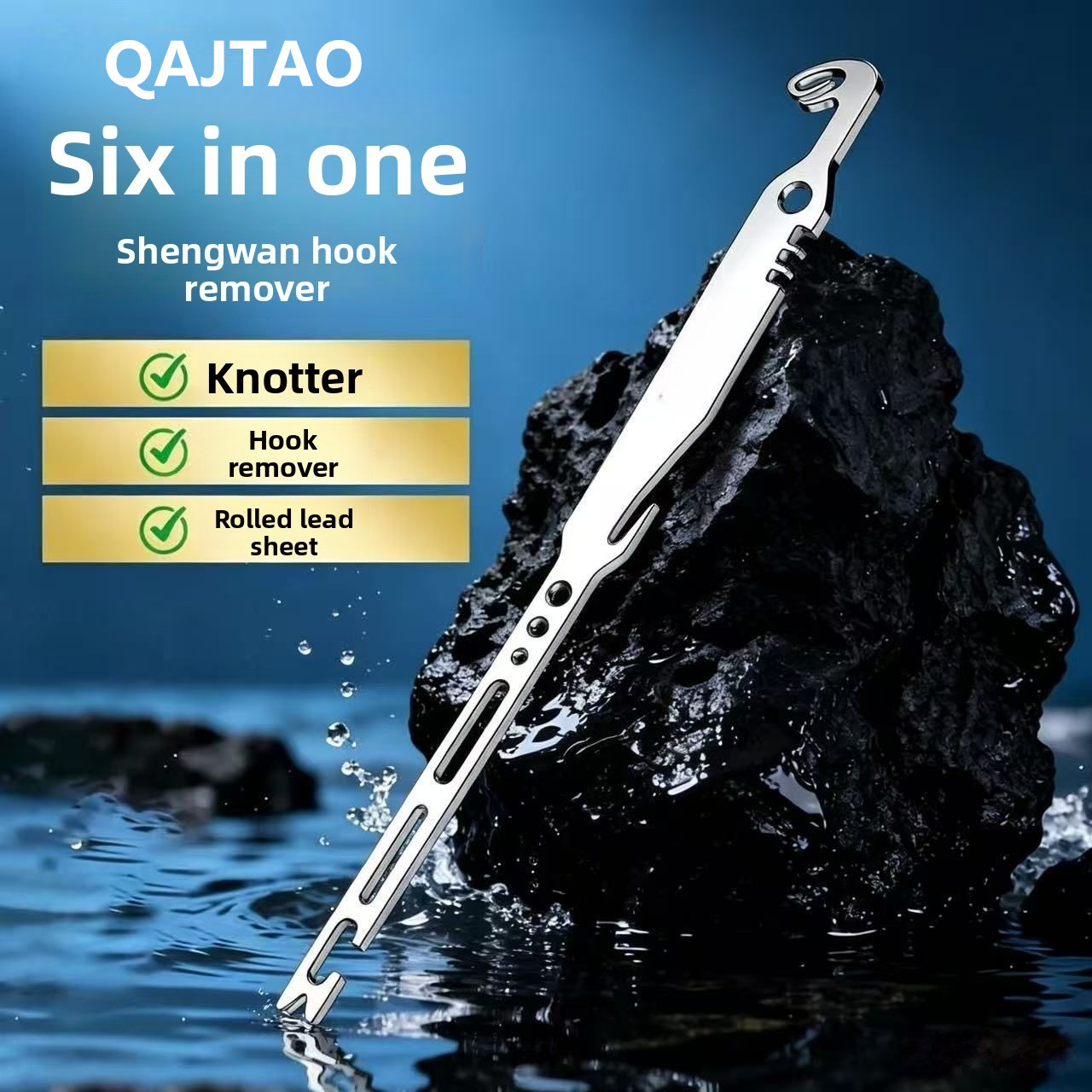 Fishing Equipment Parts - QAJTAO 4 Pieces 6-in-1 Stainless Steel