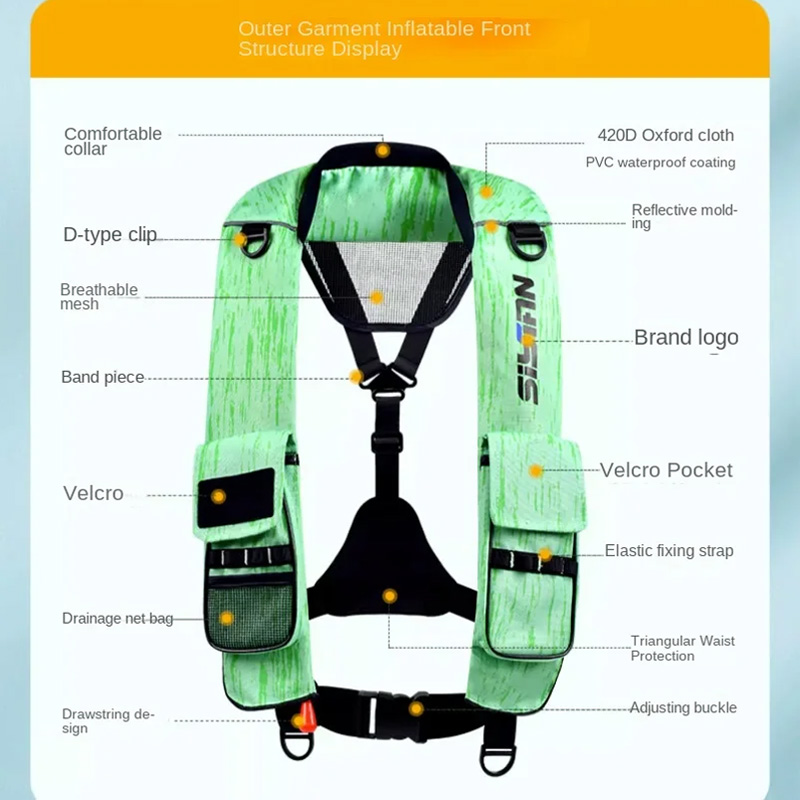 New Adult Inflatable Luya Fish - Fishing Vest Jacket review and price