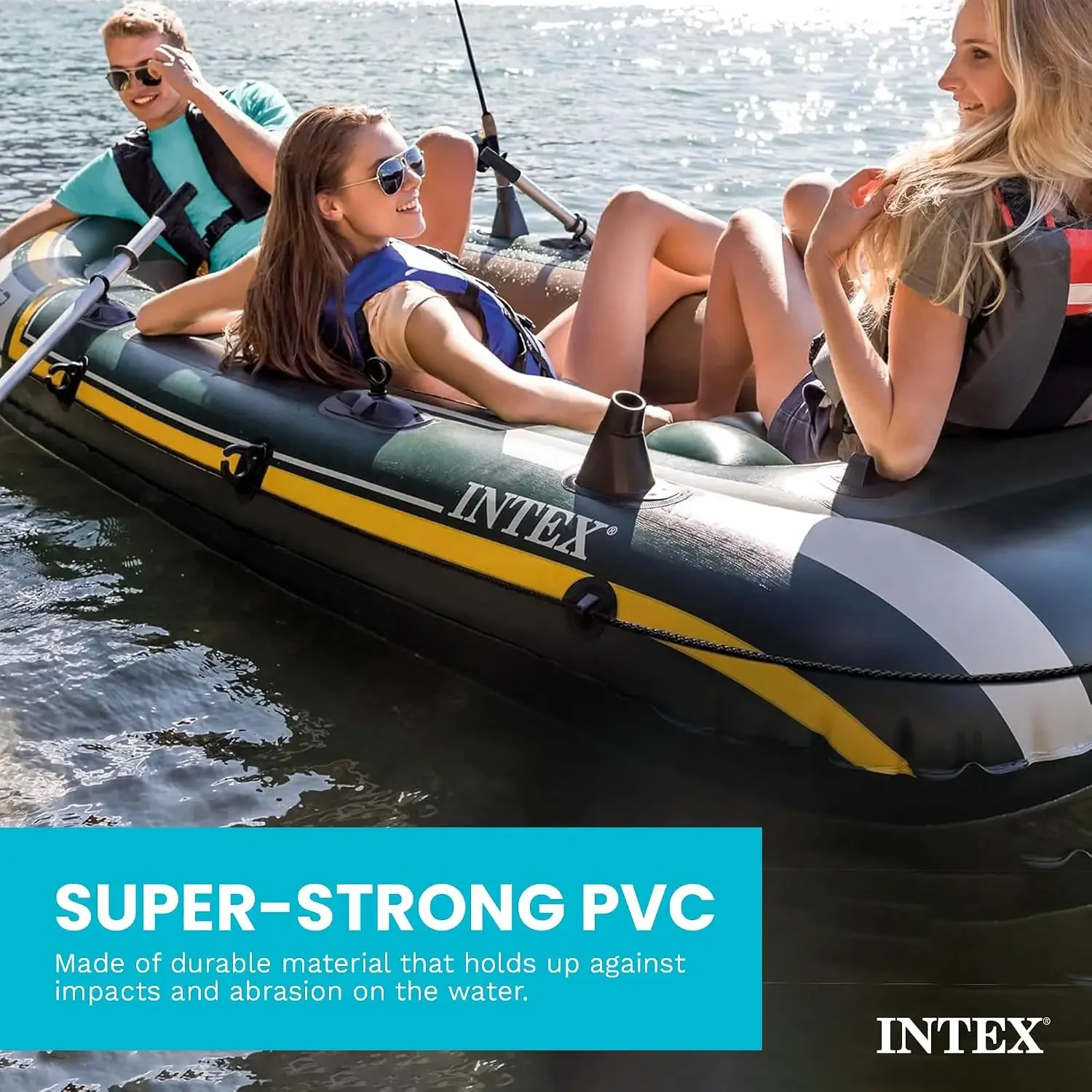 INTEX 66332EP Seahawk 2 Inflat - Rod Holder Fishing review and price