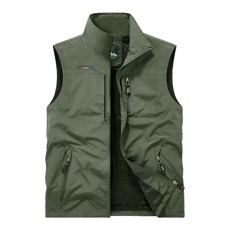 Men's Stand Collar Outdoor Ves - Fishing Vest Jacket review and price
