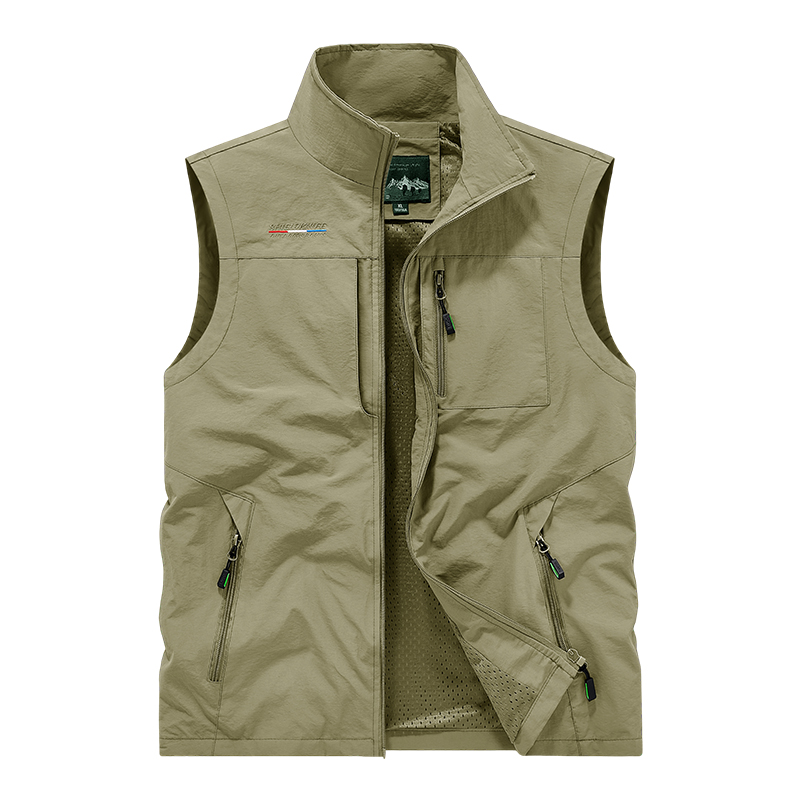 Men's Stand Collar Outdoor Ves - Fishing Vest Jacket review and price