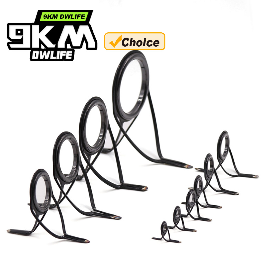 9KM OB Curved Rod Guide Kit 10 - Fishing Equipment Rod review and price