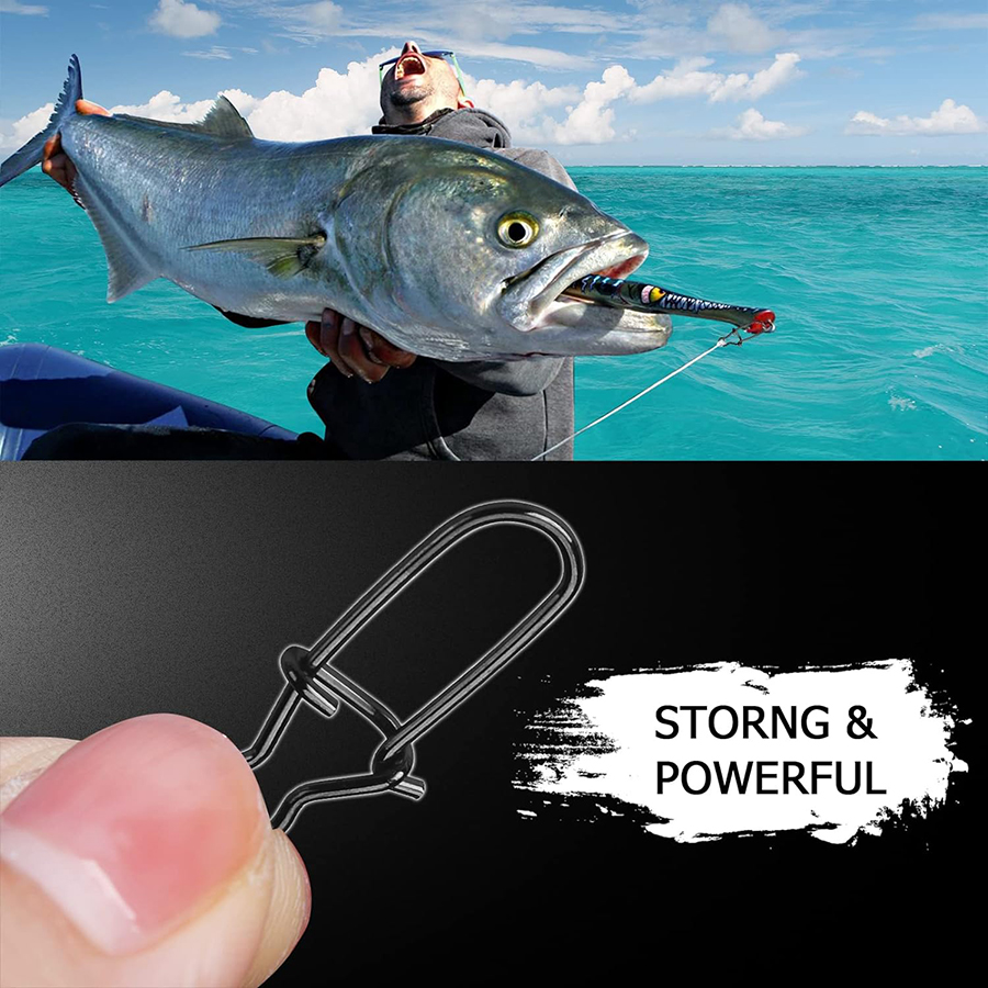 50Pcs Crankbait Snaps Stainles - Fishing Equipment Carp review and price