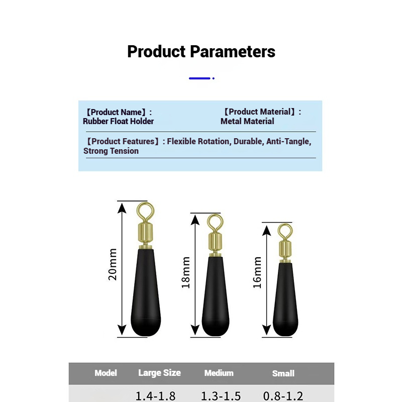 Rotatable Metal Swivel Rubber  - Fishing Equipment For Trout review and price